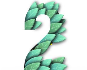 数字树叶穿插