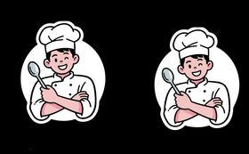 可爱厨师卡通形象设计