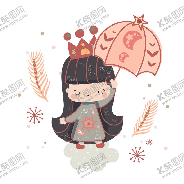 编号：61297203242108216380【酷图网】源文件下载-小女孩插画