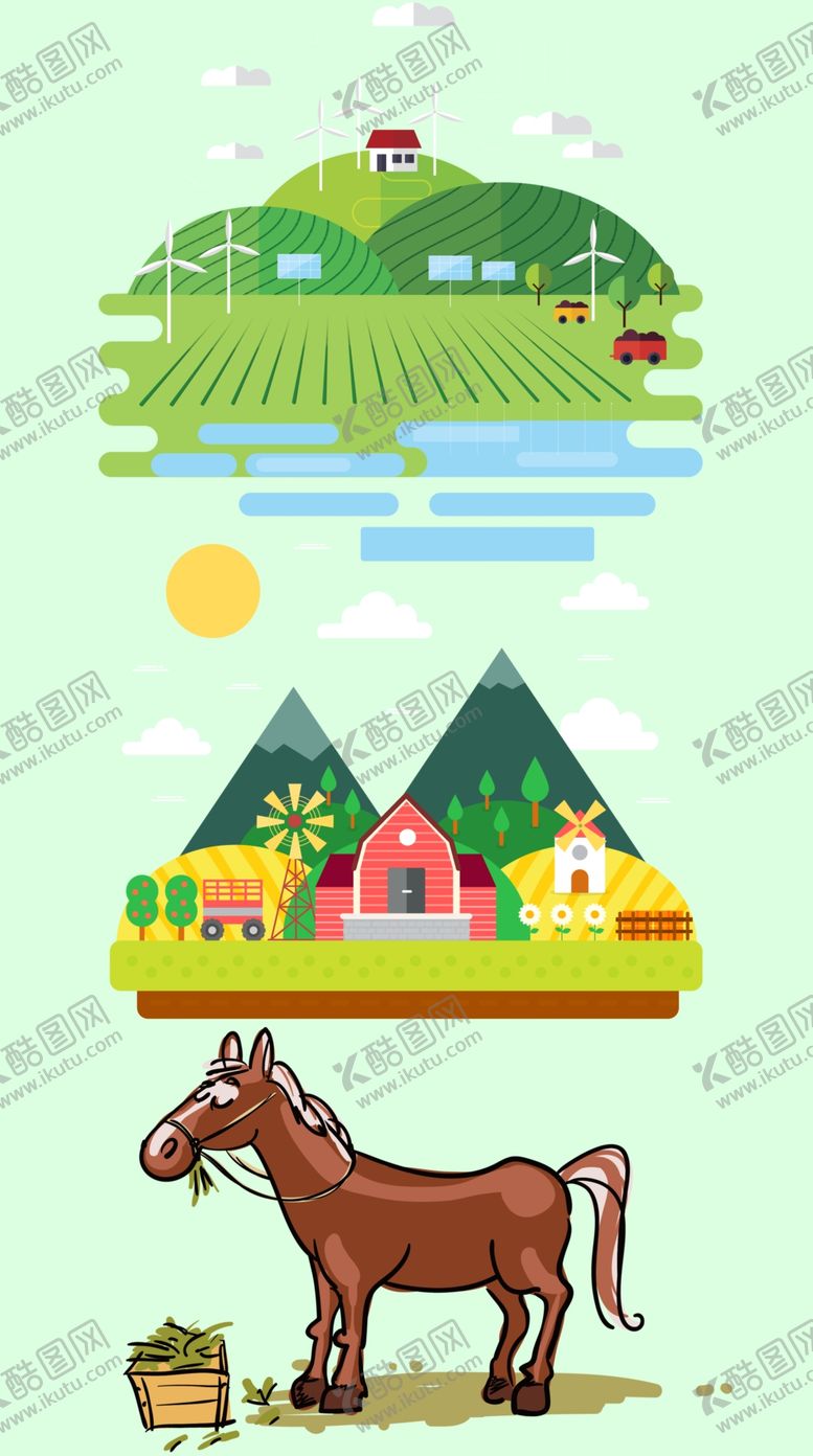 编号：89608109181846133632【酷图网】源文件下载-农场插画