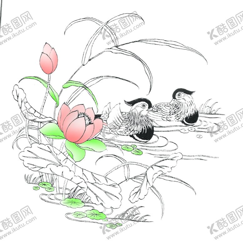 编号：47746805031614518361【酷图网】源文件下载-鸳鸯