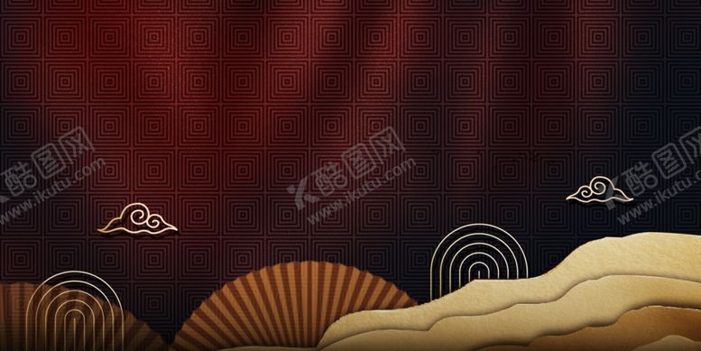 编号：76722510260600118368【酷图网】源文件下载-中国风背景墙