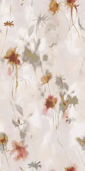 扎染花数码印腰果几何图