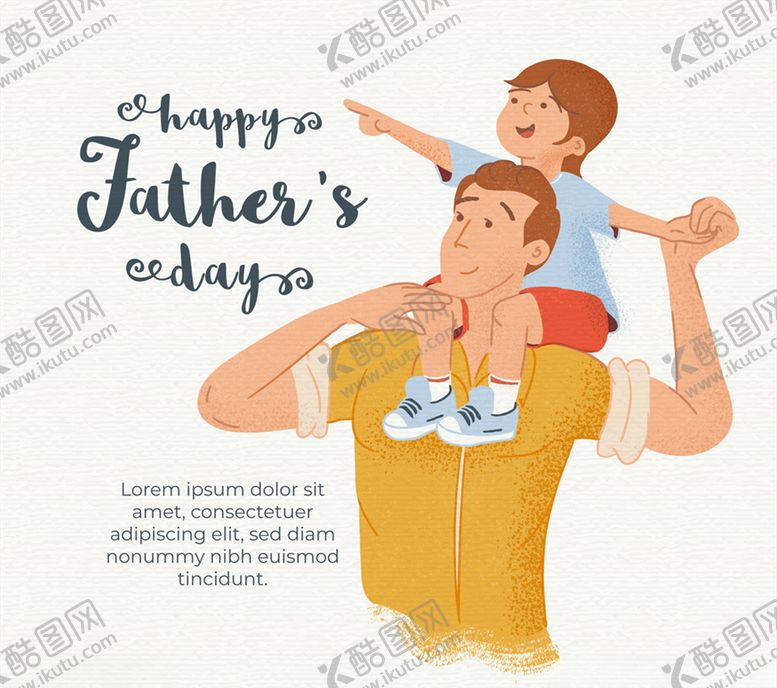 编号：60761709190440213045【酷图网】源文件下载-创意父亲节玩耍父子