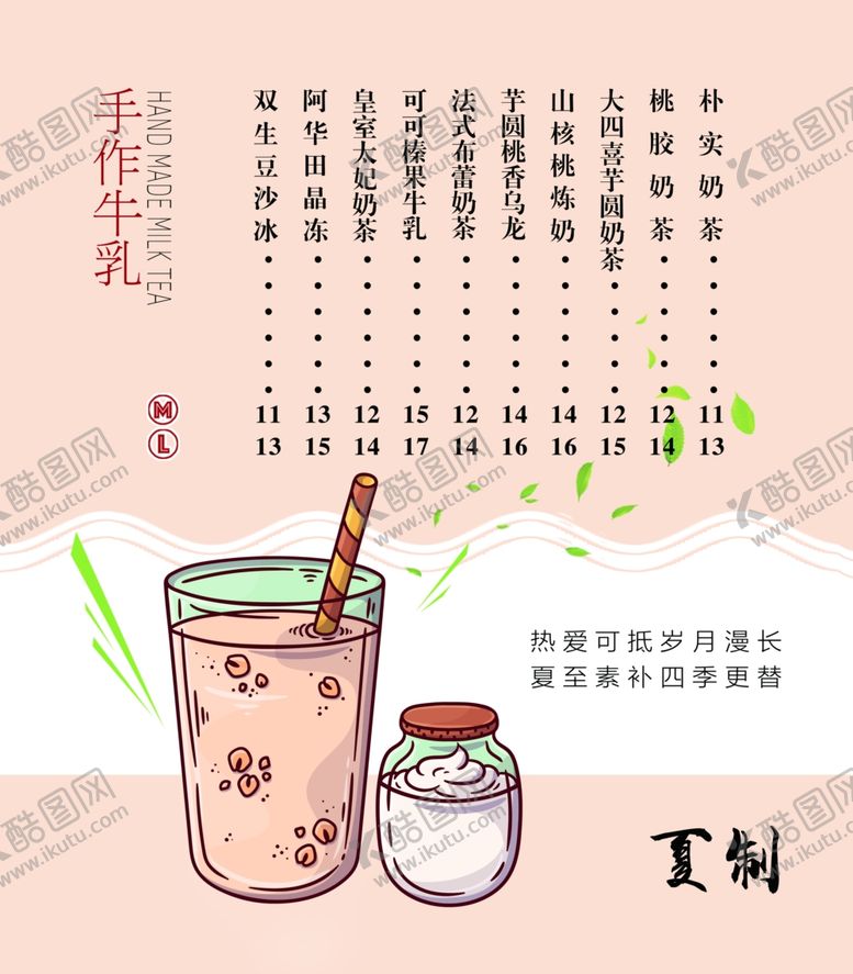 编号：58336006241152387827【酷图网】源文件下载-奶茶菜单灯箱