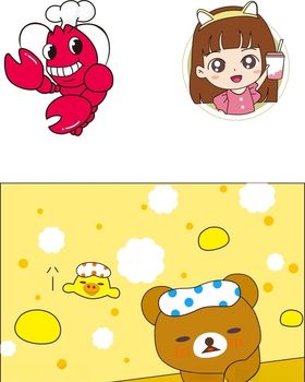 龙虾人物熊