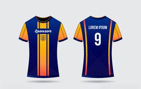 世界杯足球队服运动服T恤设计