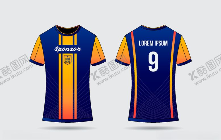 编号：99235309291935183099【酷图网】源文件下载-世界杯足球队服运动服T恤设计