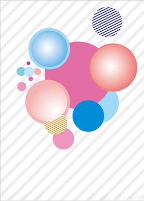 立体圆创意海报