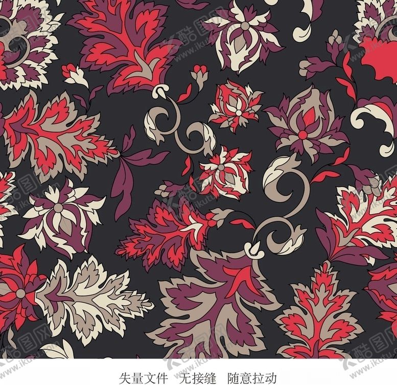编号：55077810021817124871【酷图网】源文件下载-无缝印花花纹