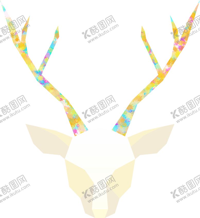 编号：61868106271612226848【酷图网】源文件下载-北欧鹿头