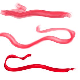 丝绸飘带绸带喜庆红色布分层高清