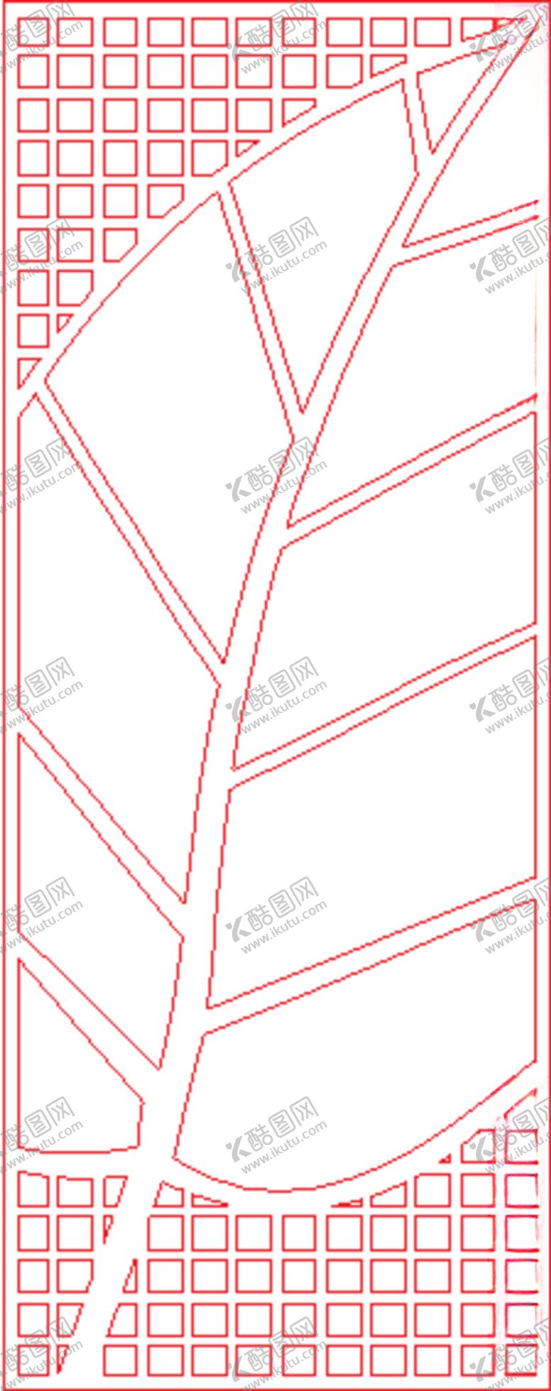 编号：27407409212245328458【酷图网】源文件下载-树叶花窗
