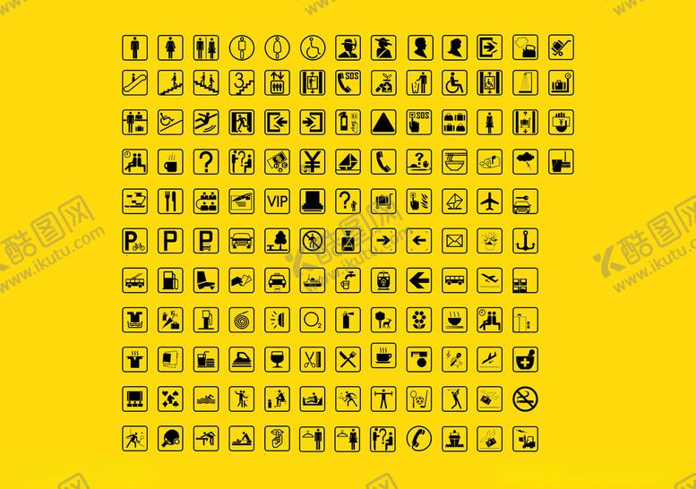 编号：30362309261105348665【酷图网】源文件下载-黄色背景上的黑色文字图案