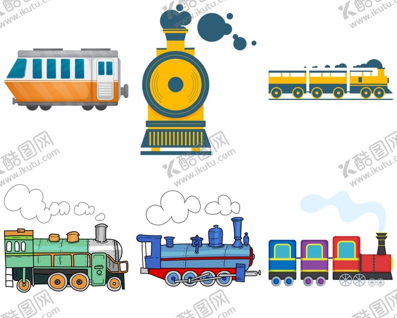 编号：77699609150118405857【酷图网】源文件下载-卡通火车