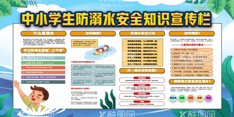 编号：97730212242144521037【酷图网】源文件下载-中小学防溺水