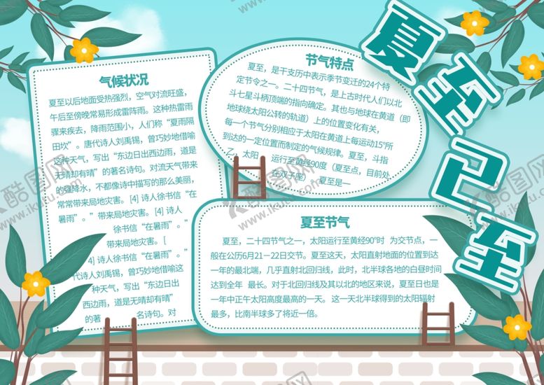 编号：65064110261841273174【酷图网】源文件下载-夏至海报