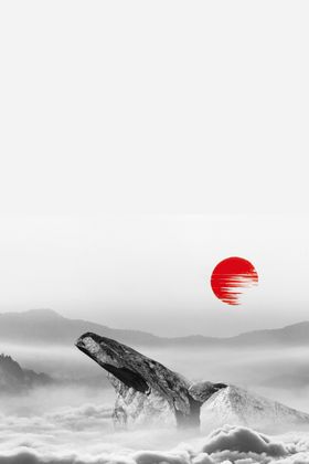 中国风背景水墨画展板展板古素材创新