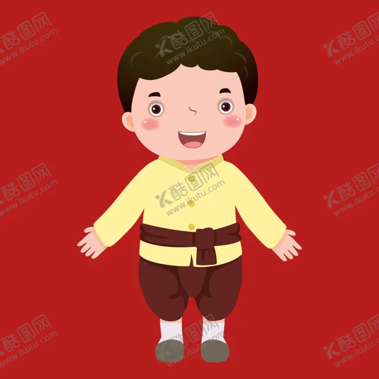 编号：46823902191516061956【酷图网】源文件下载-手绘儿童男孩