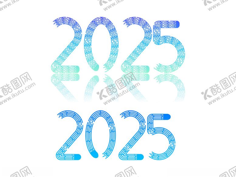 编号：27139602070420205028【酷图网】源文件下载-蓝色2025数字