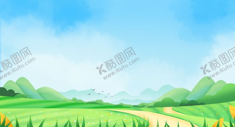 编号：79731104061331577098【酷图网】源文件下载-田园风光清新自然美景背景素材
