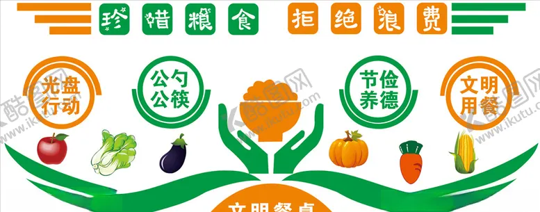 编号：30003303132257053826【酷图网】源文件下载-文明餐桌文化墙