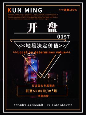 开盘海报设计