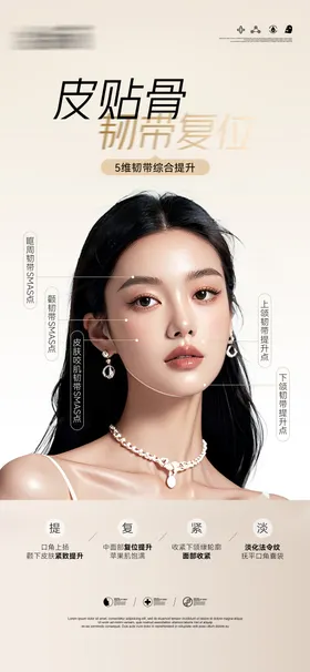 医美皮贴骨韧带复位