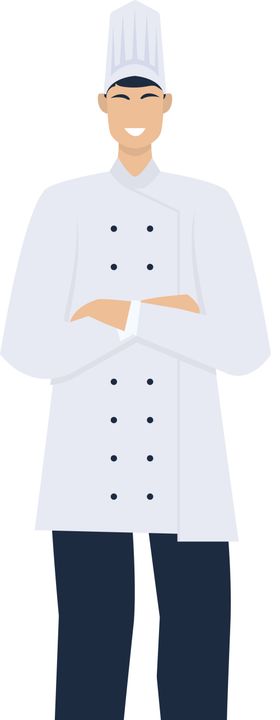 厨师免抠图形象子卡通人物