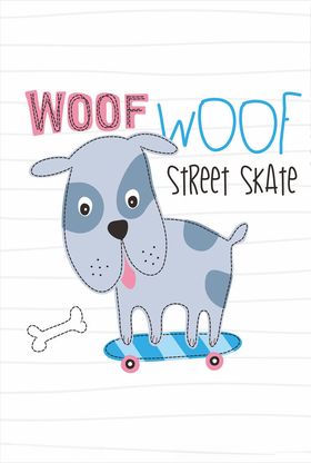 小清新涂鸦卡通插画