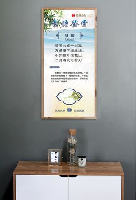古诗鉴赏展板咏柳