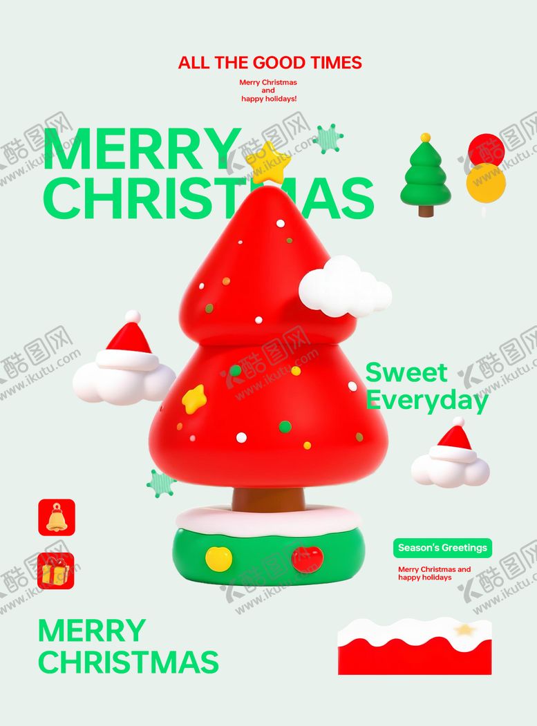 编号：38506111170217196644【酷图网】源文件下载-圣诞节祝福海报