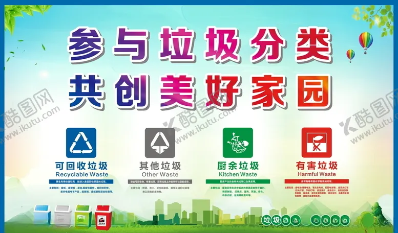 编号：48283304202143303174【酷图网】源文件下载-垃圾分类