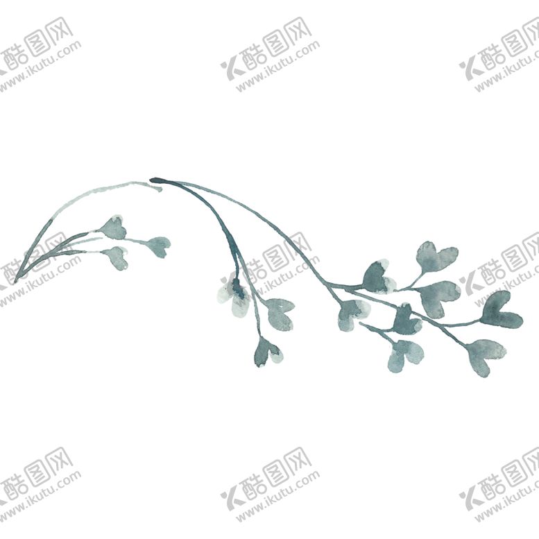 编号：28454109211156176591【酷图网】源文件下载-小清新水彩植物树枝