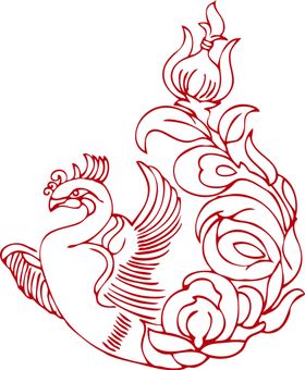 凤凰凤龙凤图腾中国风古