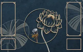 浮雕花背景墙