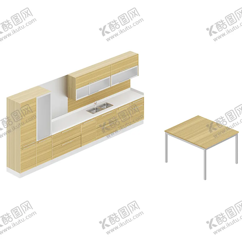 编号：79388602030636483201【酷图网】源文件下载-C4D模型桌子