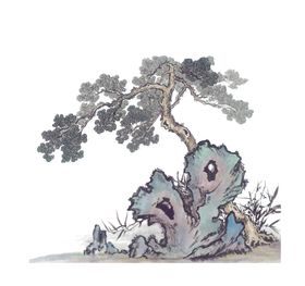 开业海报 中国风 水墨画
