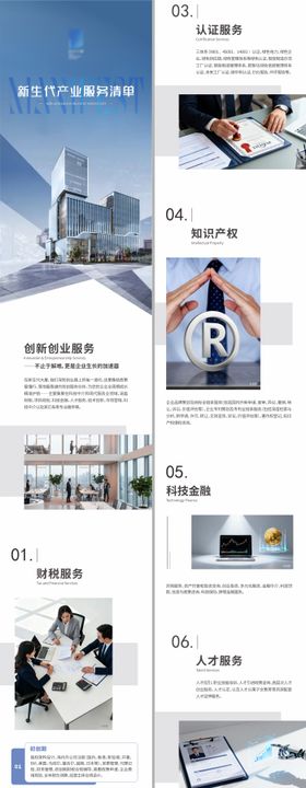 地产公众号新生代服务清单创意长图