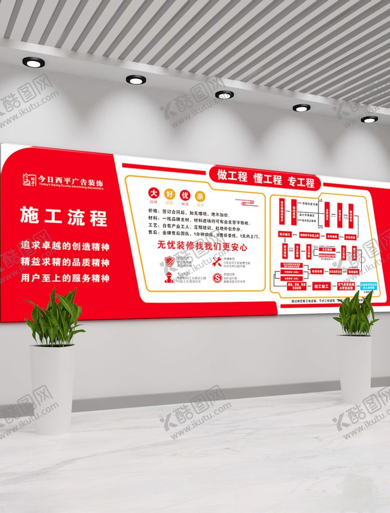 编号：39539510250320401485【酷图网】源文件下载-装修公司施工流程