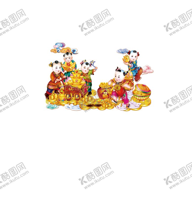 编号：86188506301907206745【酷图网】源文件下载-新年娃娃
