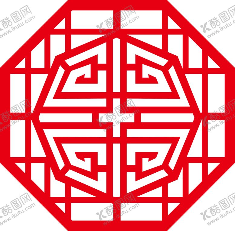 编号：92587105121910151310【酷图网】源文件下载-窗花红色中国元素