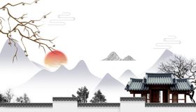 春分传统古风国风清新海报素材