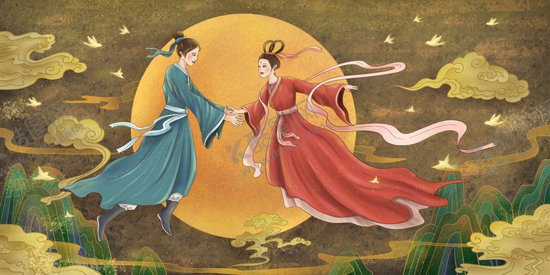 编号：91734809240213548763【酷图网】源文件下载-牛郎织女