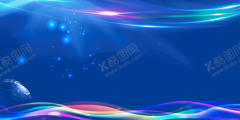 编号：72603109250444574795【酷图网】源文件下载-蓝色科技背景