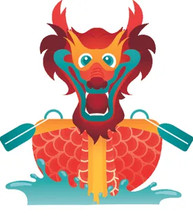 龙舟船端午节水上娱乐