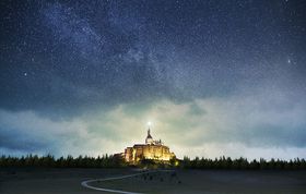 夜晚银河星空