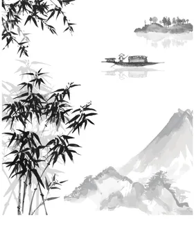 水墨山水背景