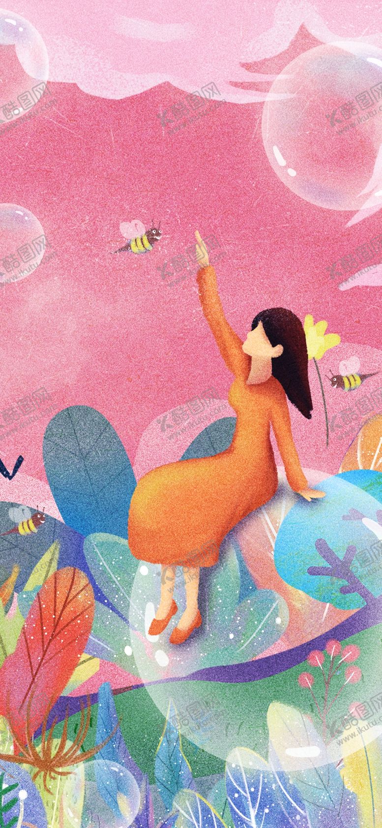 编号：86242205042146489520【酷图网】源文件下载-创意卡通插画图案