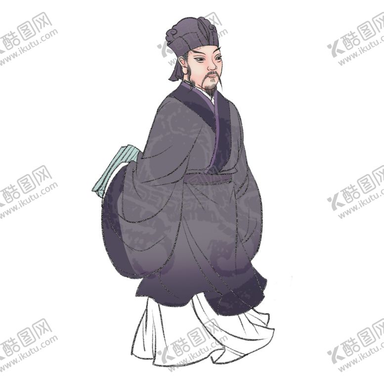 编号：53959910102031371200【酷图网】源文件下载-国学人物插画